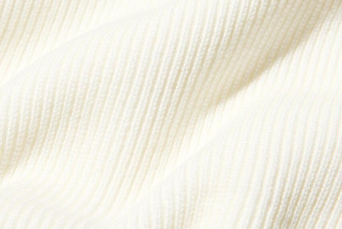 ユニクロ　スカラップクルーネックカーディガン/ウォッシャブル