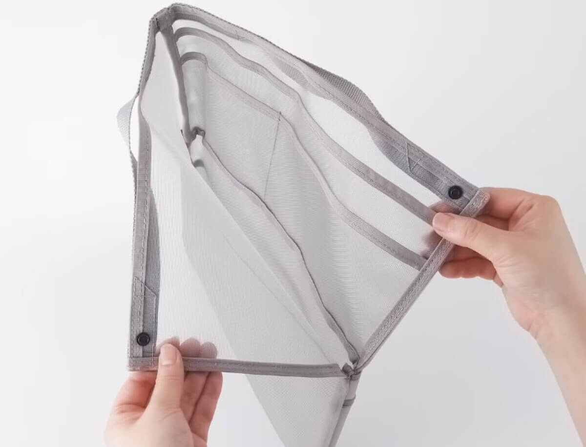 無印良品　ナイロンメッシュバッグインバッグ