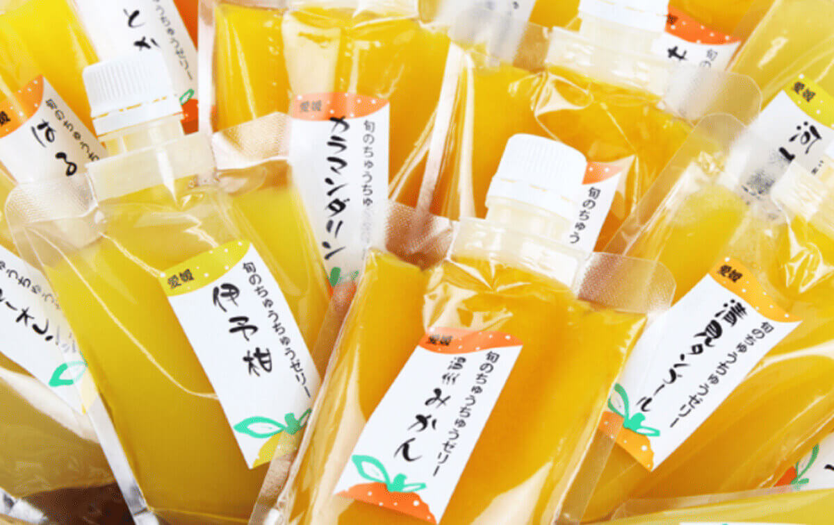 「田那部青果」の「ちゅうちゅうゼリー」