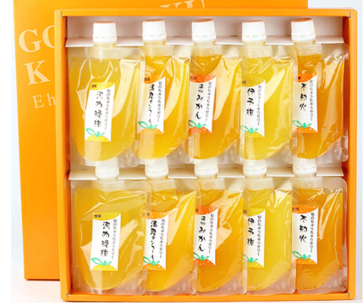 「田那部青果」の「ちゅうちゅうゼリー」