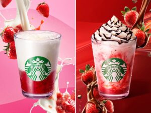 スターバックス、イチゴの新作ビバレッジ2種が発売開始！同日ネイルブランド「ohora」とのコラボも