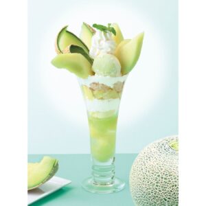 銀座コージーコーナー、茨城県産メロンを贅沢に使用した「パフェ」と「かき氷」を発売！