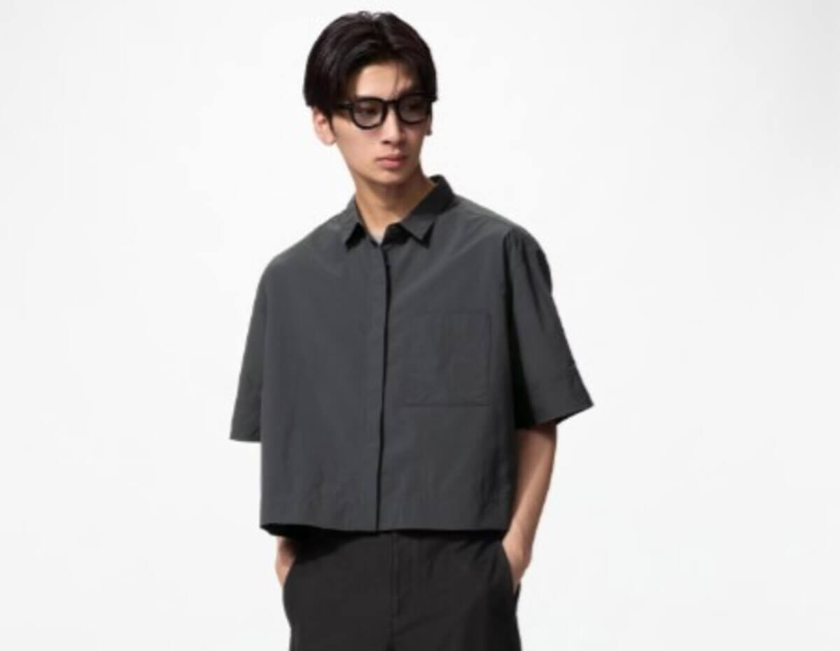 ユニクロ　ナイロンボクシーショートシャツ