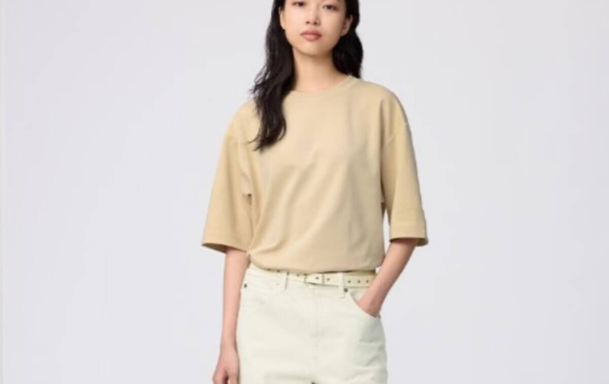 ユニクロ　エアリズムコットンオーバーサイズTシャツ