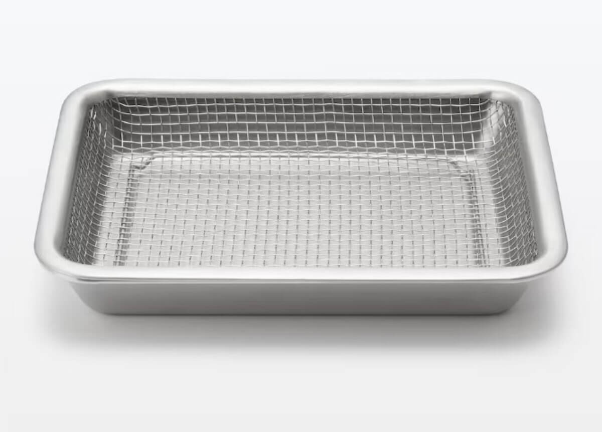 無印良品 　ステンレスメッシュトレー・小
