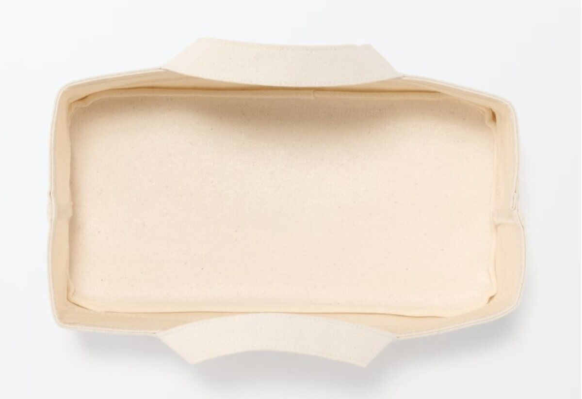 071341 Gourmet Biz-グルメビズ- 無印良品 綿帆布 持ち手付ソフトボックス スリム小