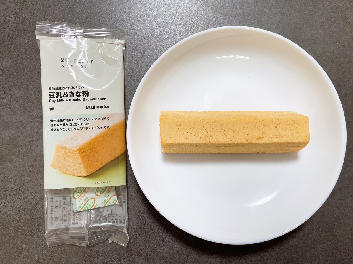 無印良品「食物繊維がとれるバウム 豆乳&きな粉」