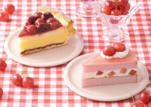 26061021 Gourmet Biz-グルメビズ- 銀座コージーコーナー、さくらんぼやメロンのスイーツを販売!ショートやパイなど果実きらめく3品