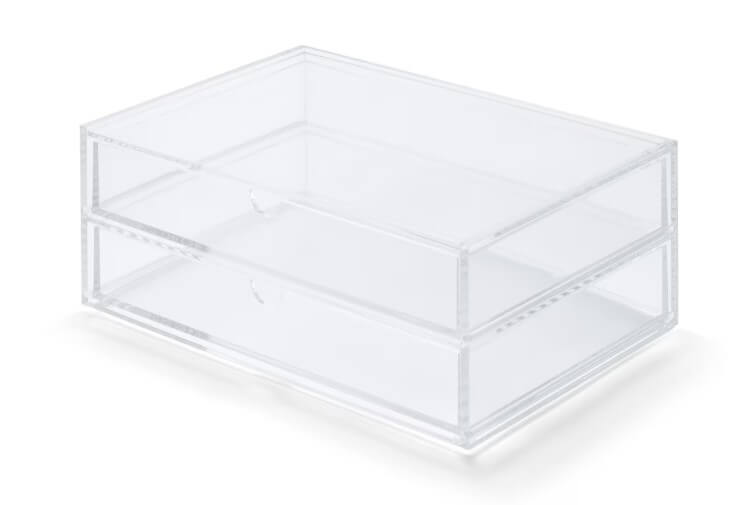 064540 Gourmet Biz-グルメビズ- 無印良品 重なるアクリルケース2段引出・大