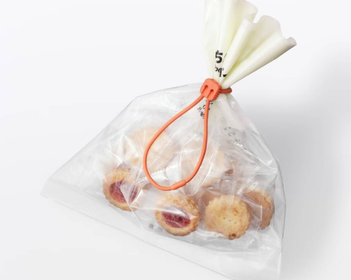 無印良品　ロック付き結束ゴムバンド　３色セット