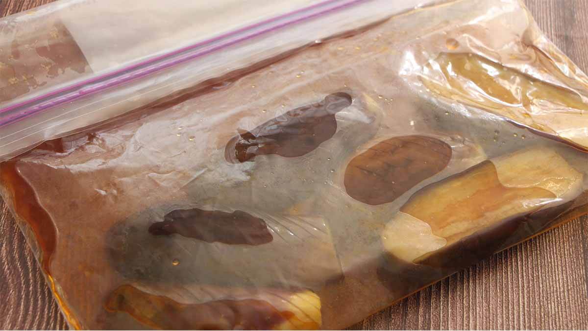 揚げない「なすの煮びたし」