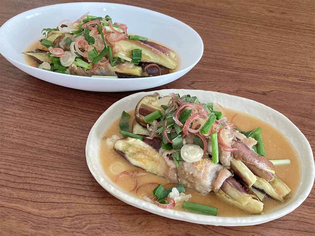 タサン志麻さん「なすと豚バラのレンジ蒸し」