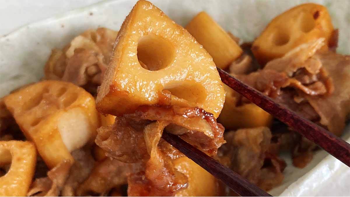 栗原はるみさん「豚肉とれんこんの炒め煮」