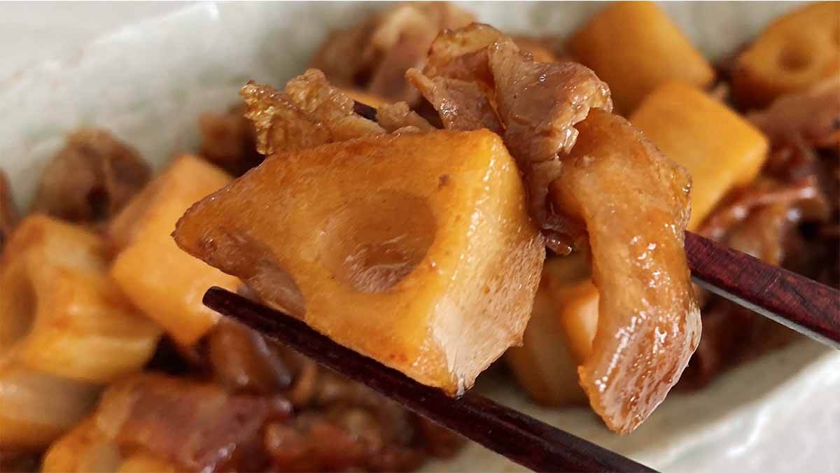 栗原はるみさん「豚肉とれんこんの炒め煮」