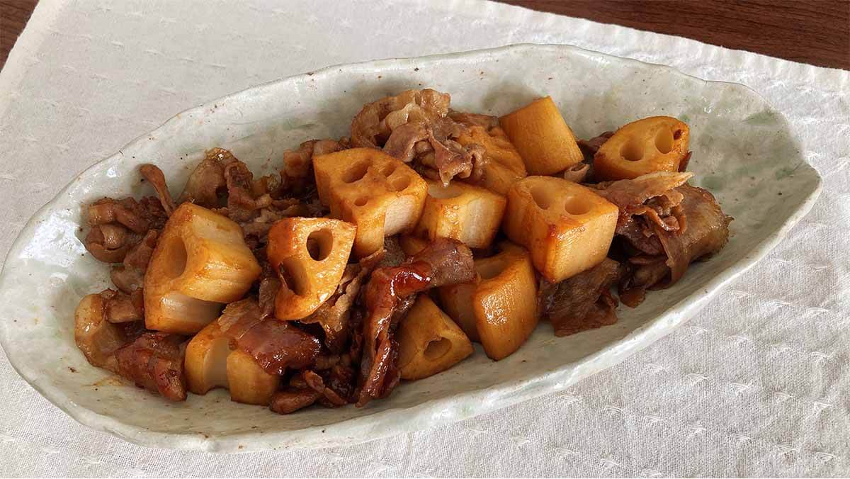 栗原はるみさん「豚肉とれんこんの炒め煮」