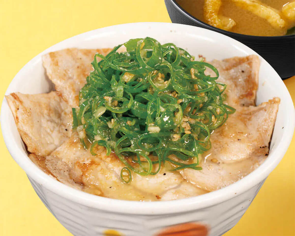 松屋「豚ロースネギ塩丼」