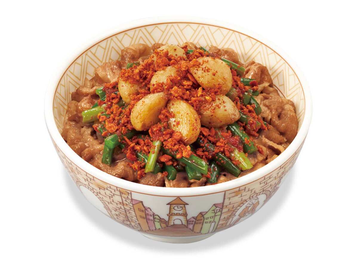 すき家「ニンニクの芽牛丼」