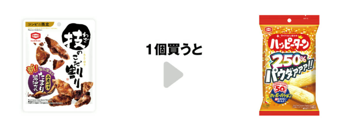 セブンイレブンの「1つ買うと1つもらえる」キャンペーン