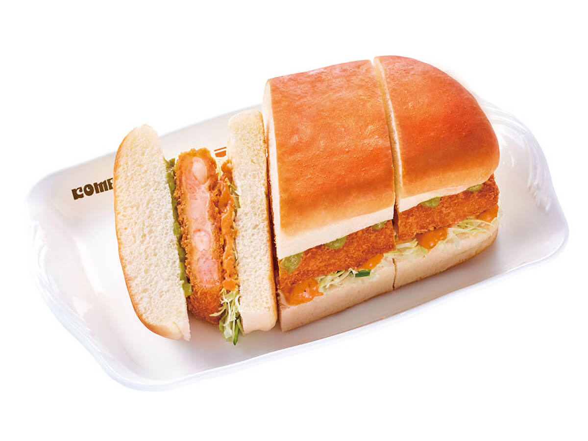 コメダ珈琲店「アボカドエビカツパン」