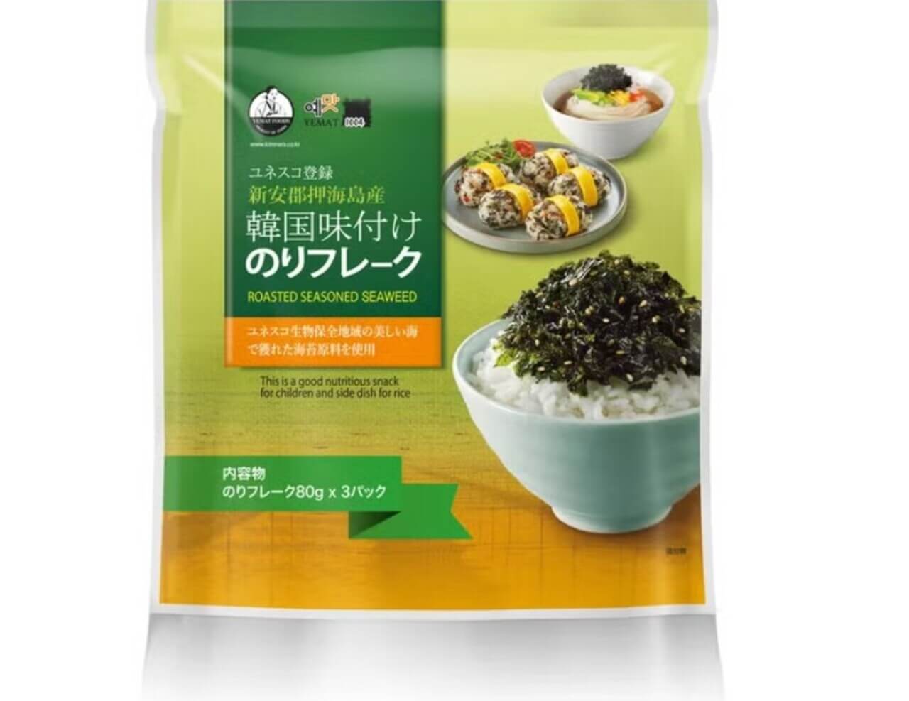 202333 Gourmet Biz-グルメビズ- コストコ 韓国味付けのりフレーク 80gx3袋