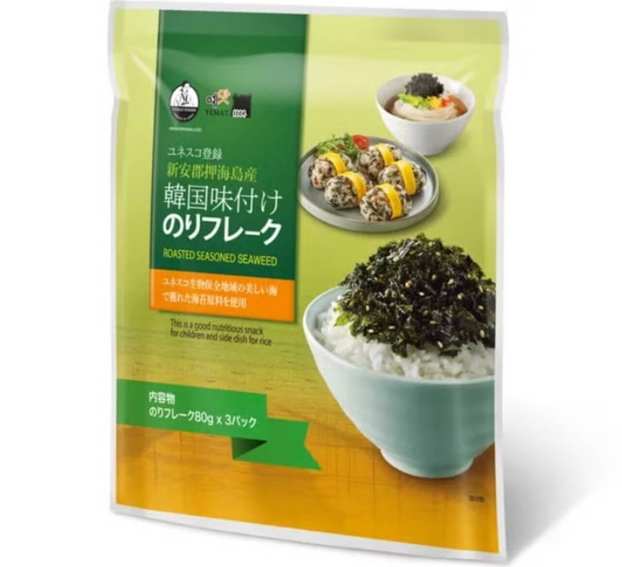 202351 Gourmet Biz-グルメビズ- コストコ 韓国味付けのりフレーク 80gx3袋