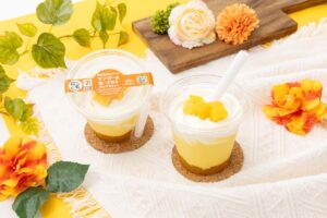 26081431 Gourmet Biz-グルメビズ- セブンイレブン、『まぜまぜスイーツ』から「マンゴー&ヨーグルト わらびもち入り」が新発売