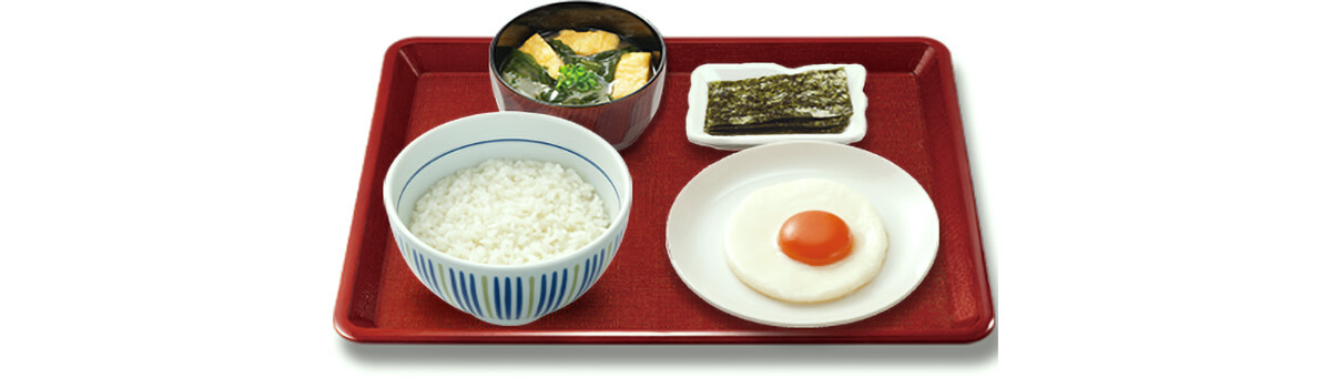 目玉焼き朝食(小盛)
