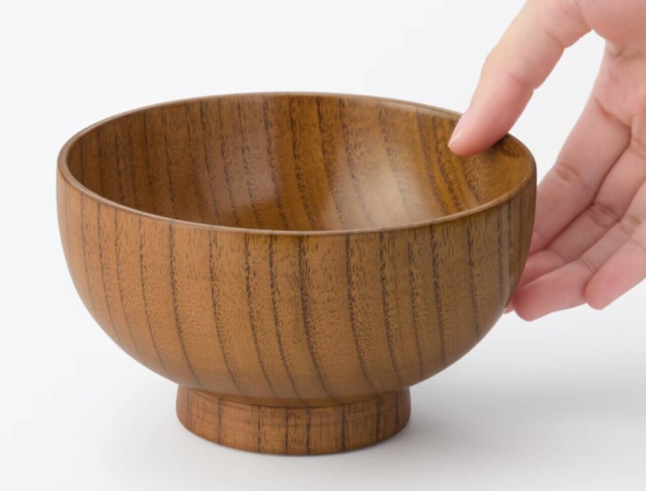 055504 Gourmet Biz-グルメビズ- 無印良品 漆器 すり漆汁椀/特大