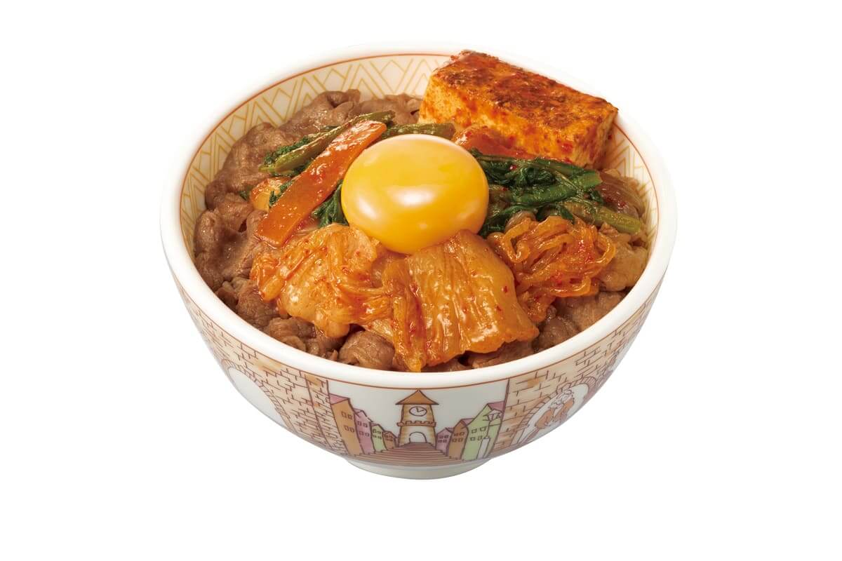 月見すきやき牛丼