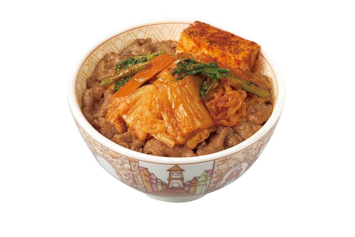 月見すきやき牛丼