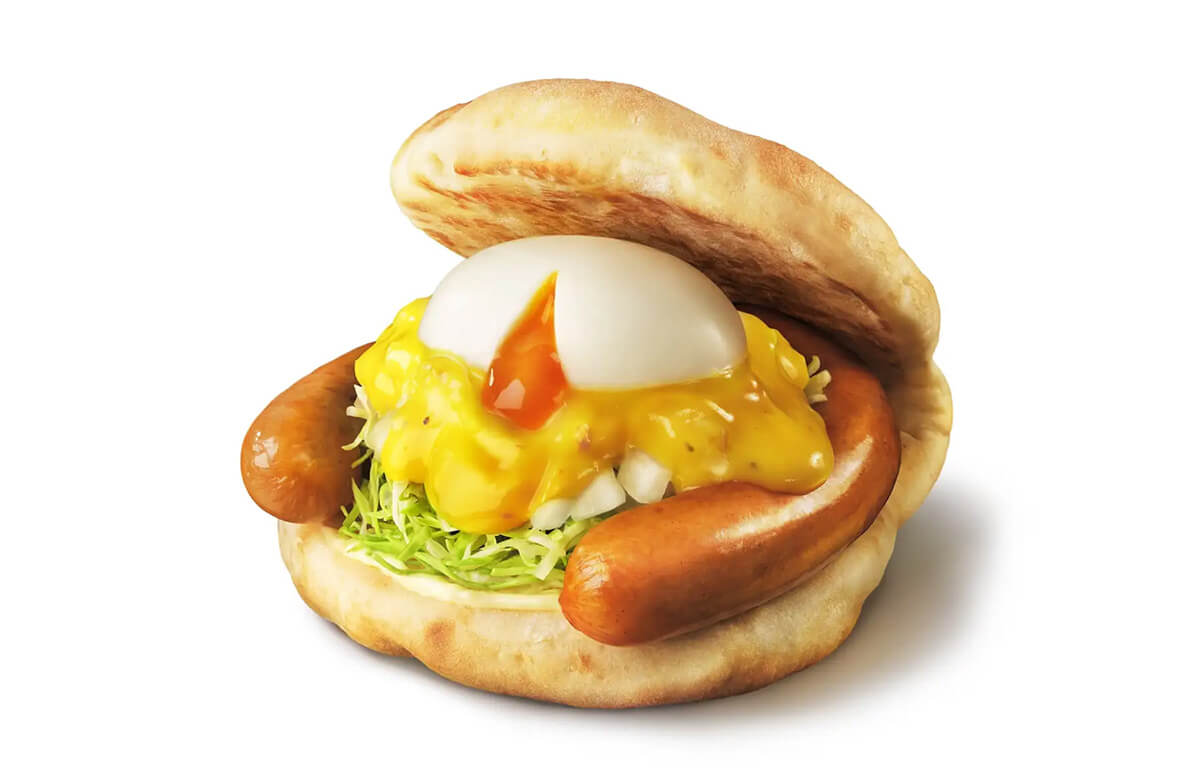 モスバーガー「月見フォカッチャ ~黄金チーズソース~」
