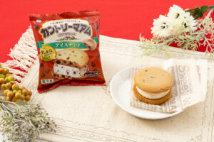 26102041 Gourmet Biz-グルメビズ- セブンイレブン、特製生地でサンドした「不二家 カントリーマアムアイスサンド」順次販売