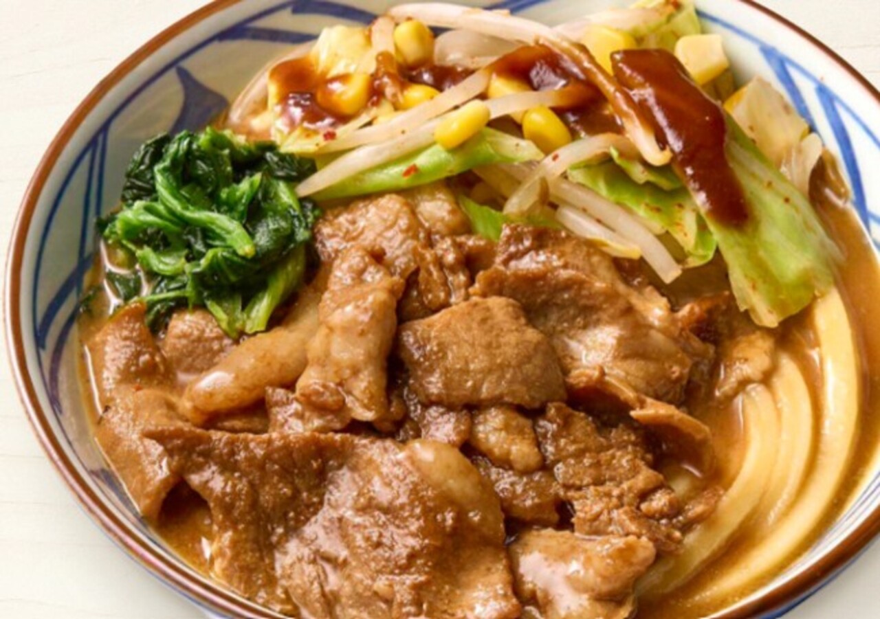 丸亀製麺「濃厚味噌だしうどん」