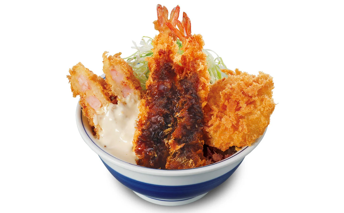 かつや「海老トリプル丼」